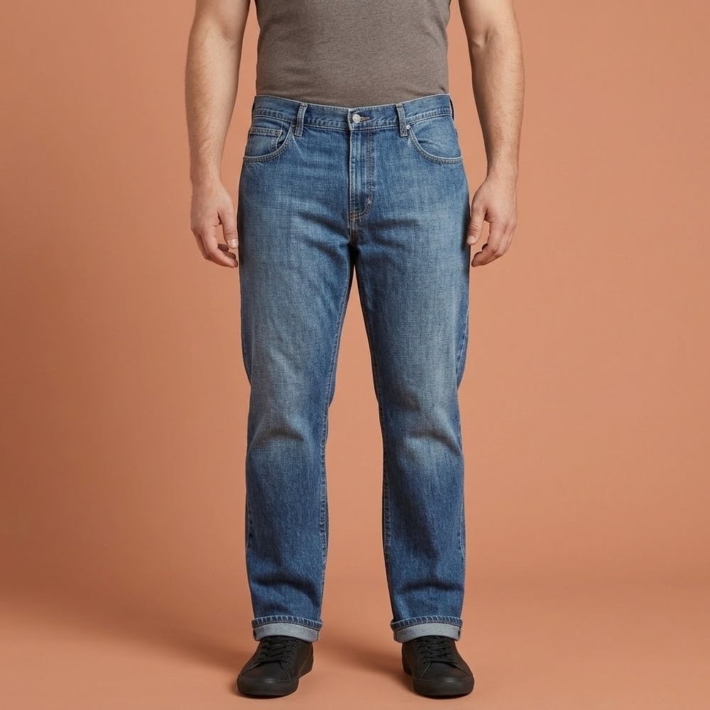 Calvin Klein‎ Jeans Straight Leg Men's 38x30 Blue Denim Made in Mexico